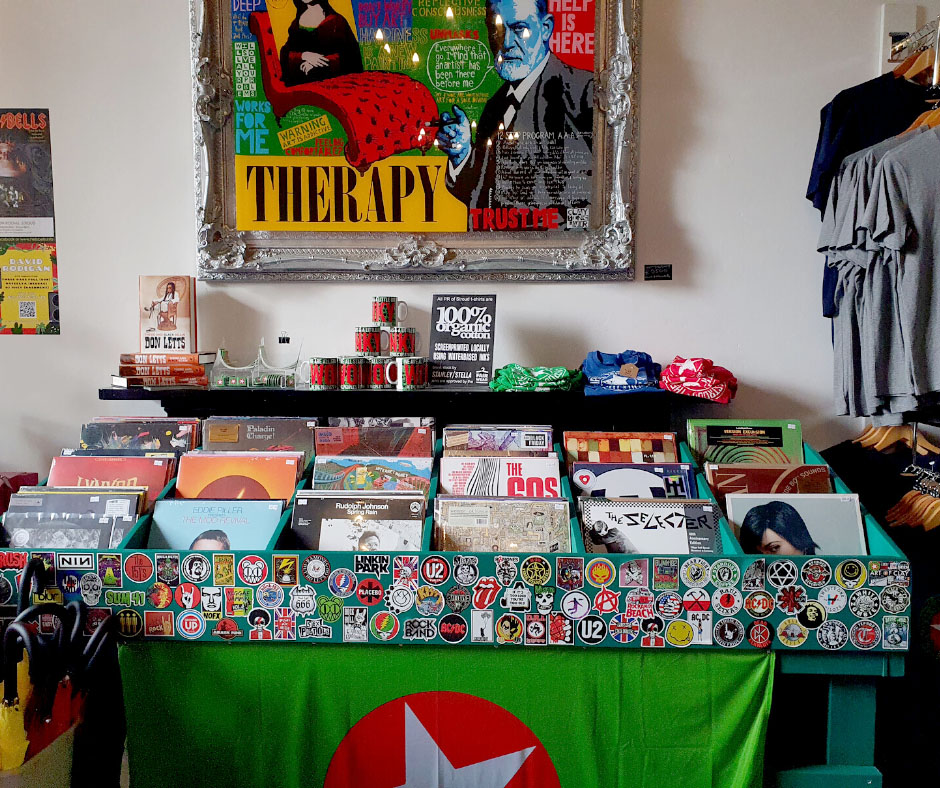 How about a spot of Christmas shopping at Stroud’s Sub Rooms? You can avoid the masses at the shopping mall and buy everything from gig tickets to vinyl and gin! sub3 | Christmas shopping at the Sub Rooms