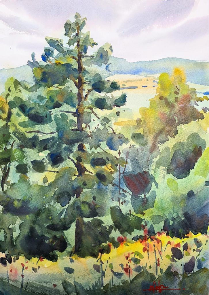 Artist Max Panks’s distinctive paintings of the Stroud area have gained him a strong following on social media. 4 Countryside in the Cotswolds | Max captures the beauty of the Stroud valleys