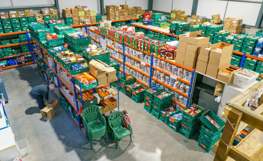 Hundreds of Christmas hampers will be distributed from Monday by Stroud District Foodbank. Foodbank 3 | Hundreds of hampers will spread Christmas cheer