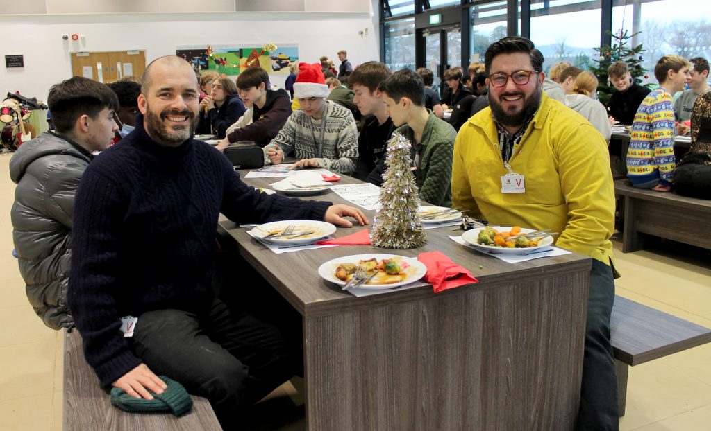 Marling sixth formers held a Longest Table Christmas lunch this week as part of a local week-long event to combat loneliness and to raise money for charity. Tom Herbert Will North | Marling sixth formers support Longest Table lunch