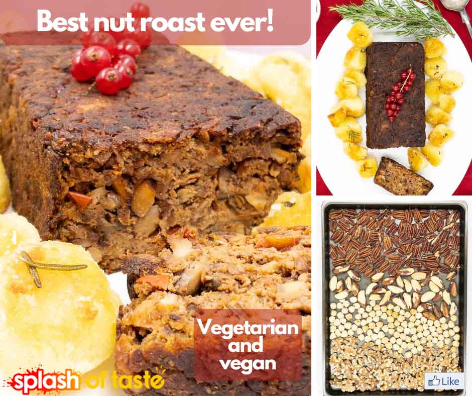 If you're looking for a vegetarian or vegan Christmas dinner option this year, then we've got you covered! a Nut roast 1 | Splash of Taste: Christmas nut roast
