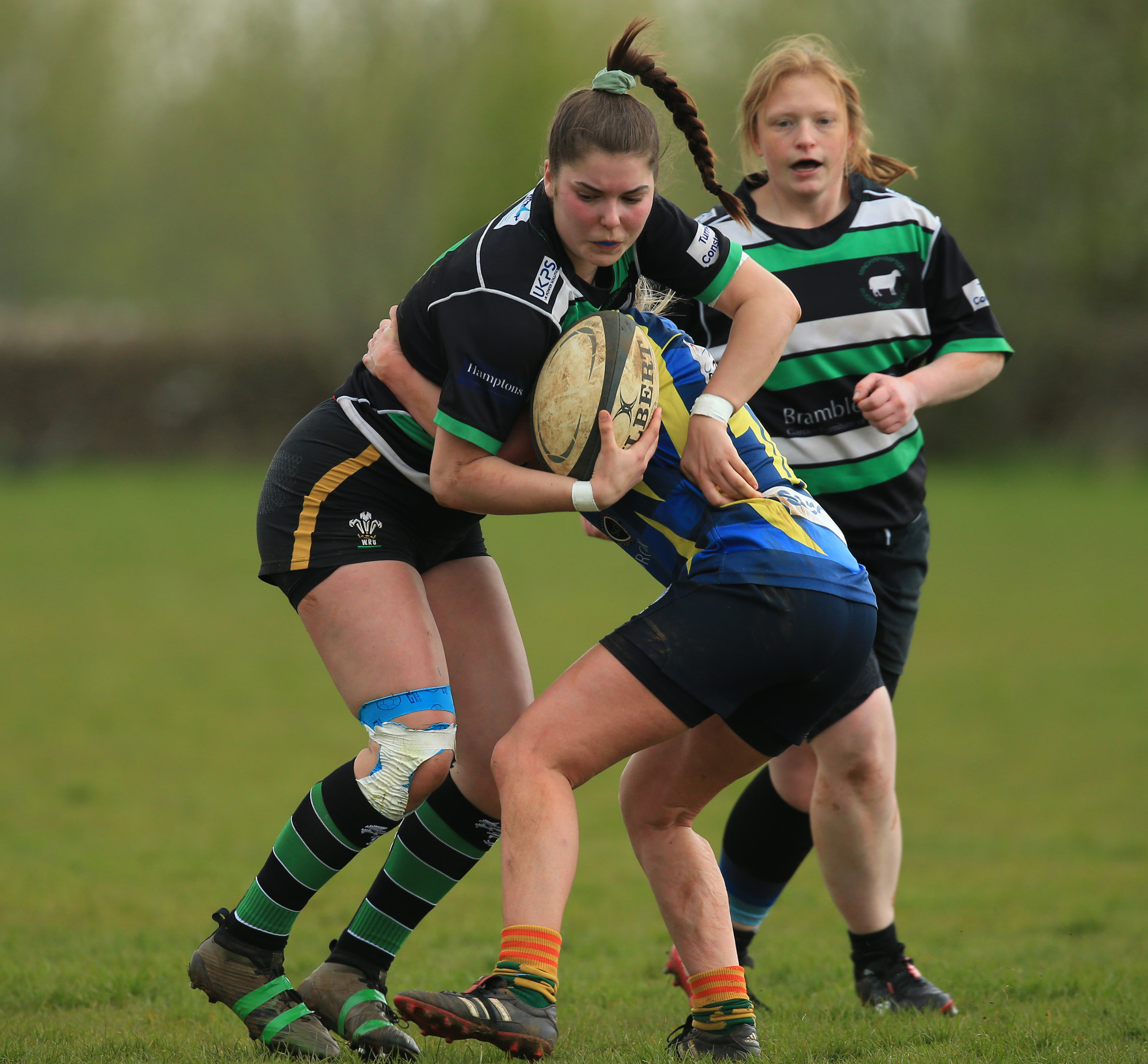 23 Minchinhampton Ladies Charlie Rowley with the ball scaled | In pictures: Minch women play inaugural game