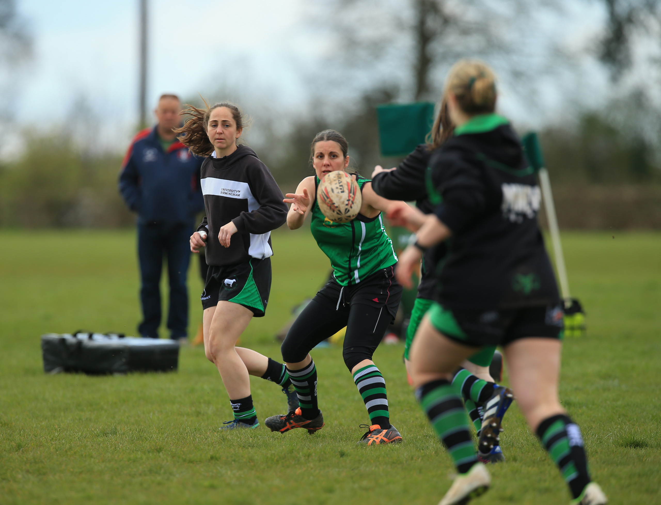 4a Minchinhampton Ladies RFC doing warm ups scaled | In pictures: Minch women play inaugural game