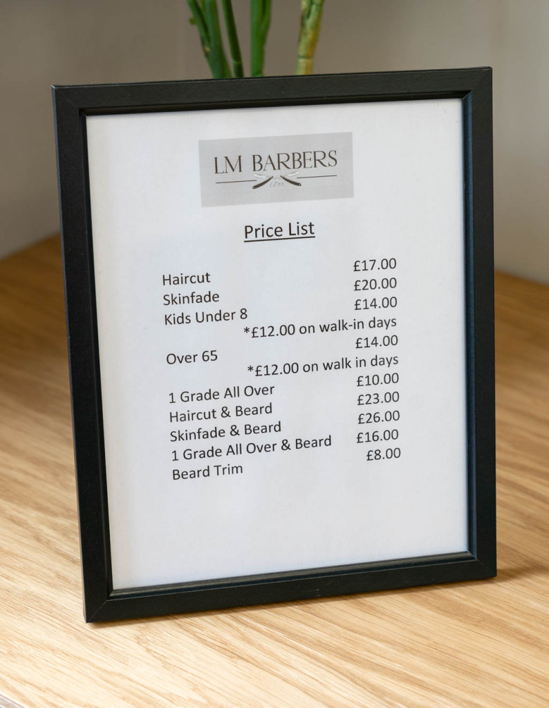 Barber Liam Meredith has opened for business this week. LM Barber 0269 | A cut above: new barbers opens