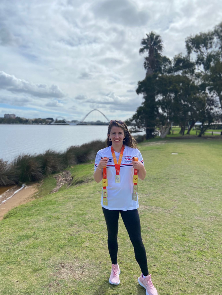 Kelly Young returned home from Australia with a medal haul at the World Transplant Games. Perfect365 1682682879628 1 | Medals galore for swim star Kelly at World Transplant Games