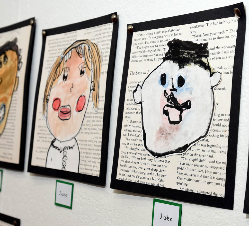 stroud valley school 34 | Pupils portraits grace the walls of the Museum in the Park