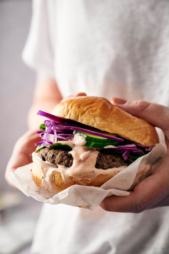 Sometimes only a burger will do, and this black bean burger is bursting with flavour and may just be my favourite burger ever. Black bean burger 23 | Recipe: Saturday is bean burger night