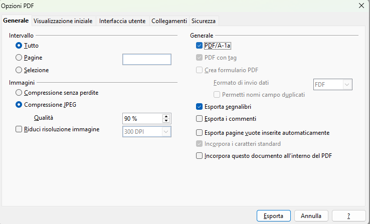 PDF-A Open Office