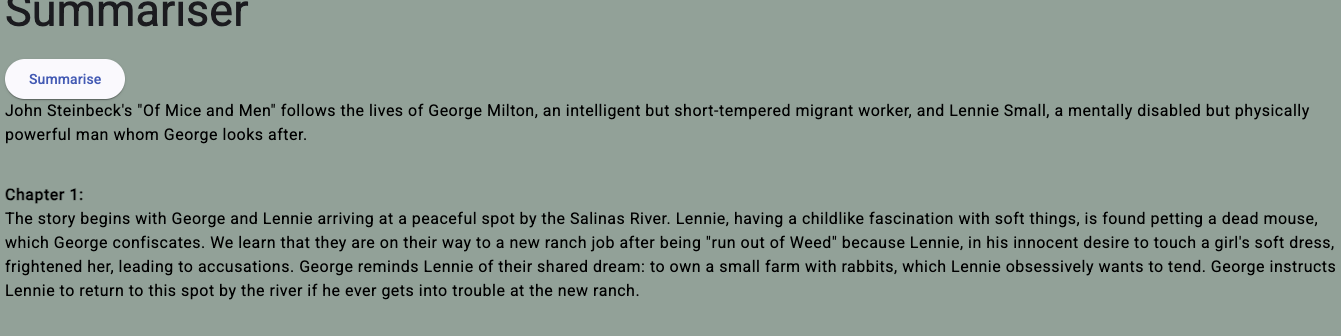 AI Summariser