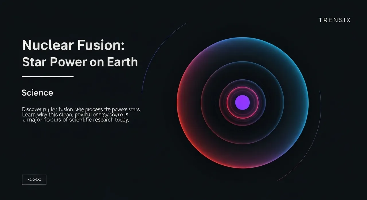 Nuclear Fusion: Star Power on Earth