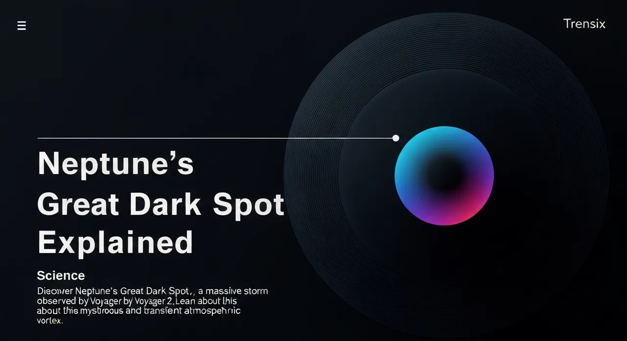 Neptune's Great Dark Spot Explained