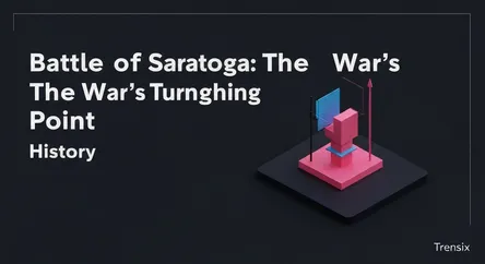 Battle of Saratoga: The War's Turning Point