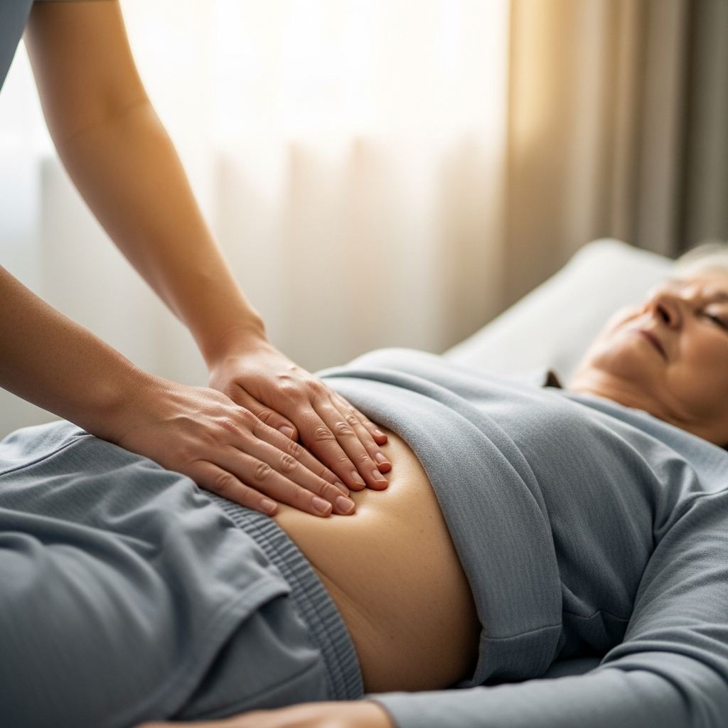 Hướng dẫn kỹ thuật xoa bóp bụng theo chiều kim đồng hồ giúp kích thích nhu động ruột