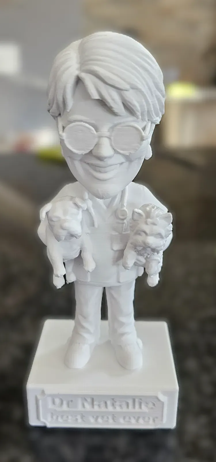 DIY White Personalized Figurine