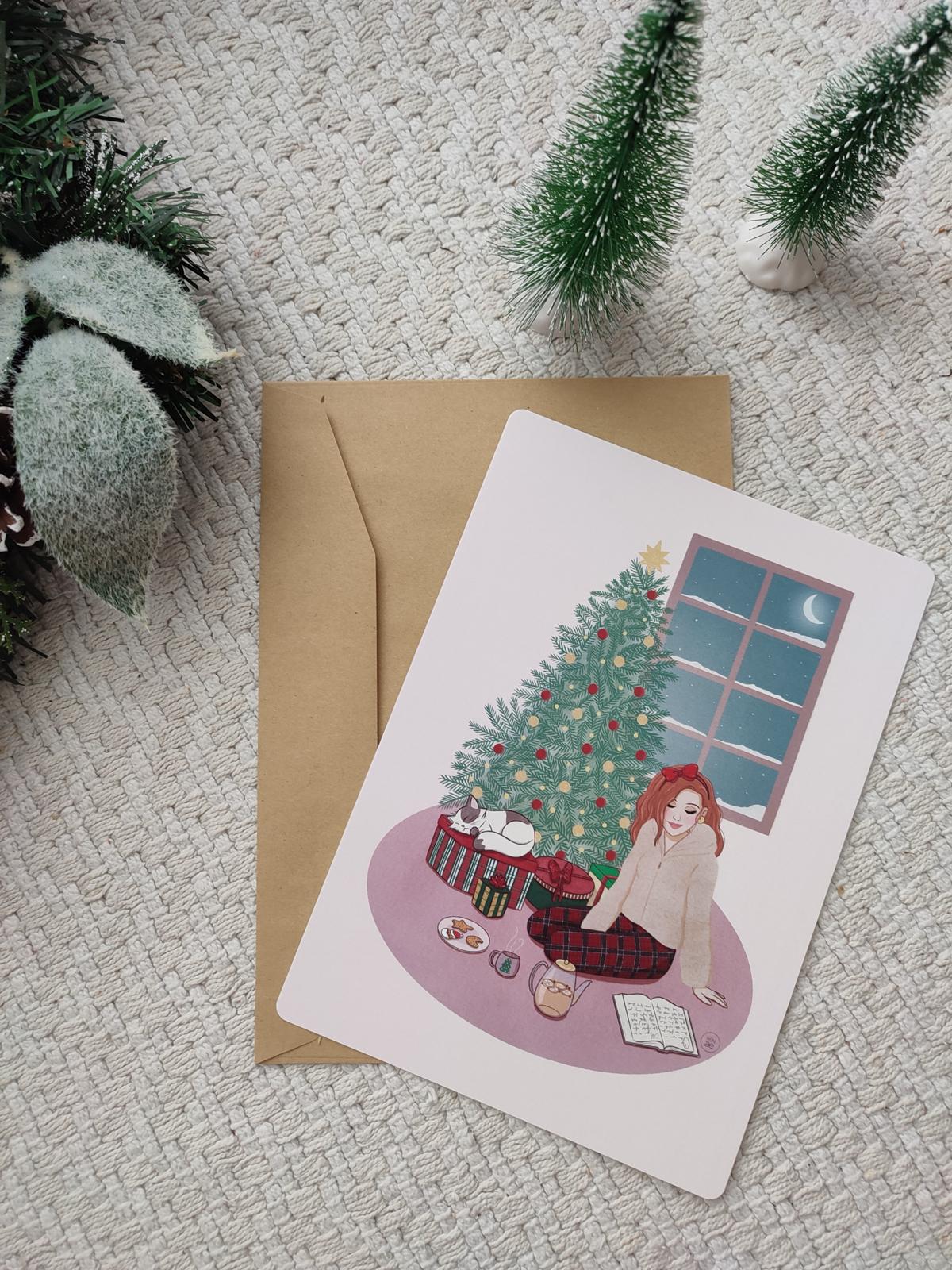 Carte de vœux - Sapin de Noël 