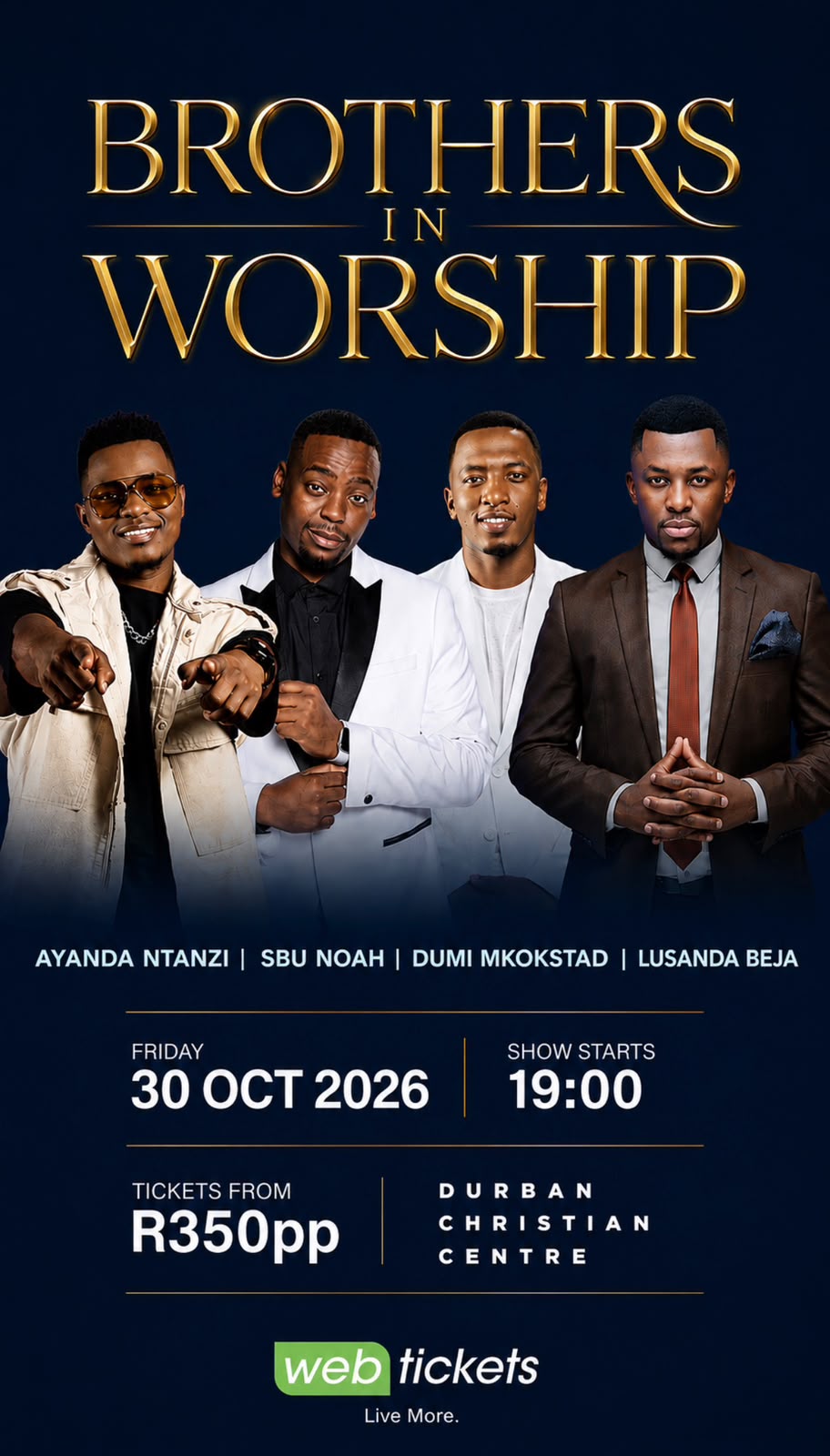 Campaign image for Brothers in Worship - DURBAN Campaign