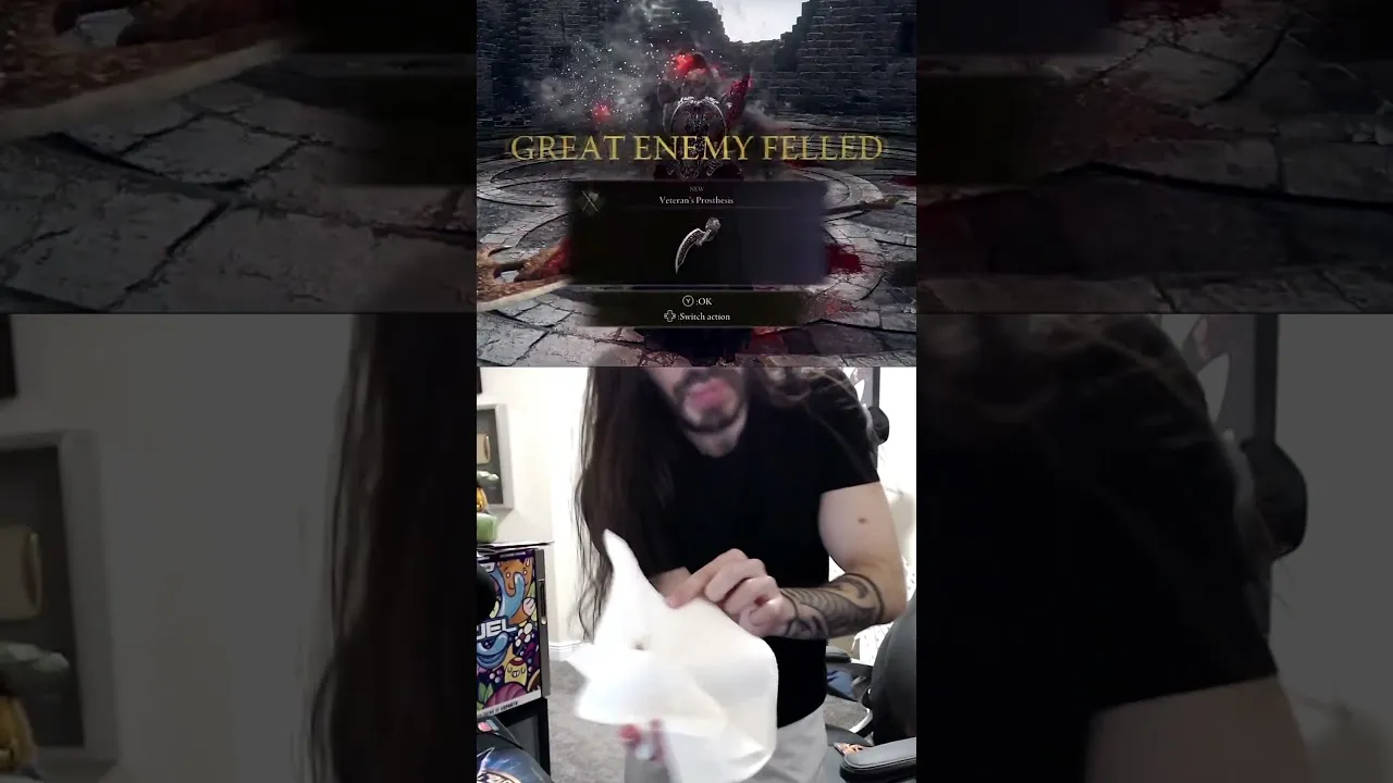 penguinz0 (MoistCr1TiKaL) - Penguinz0 Attacked By Wasp  #eldenring #penguinz0 #funneymoment