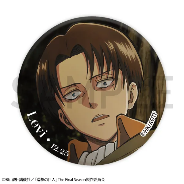 進撃の巨人 wit studio アプリ特典 リヴァイ　缶バッジ 2025年8月1日（金）より大好評でした「TVアニメ『進撃の巨人