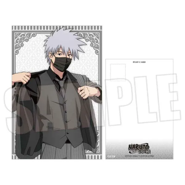 NARUTO ドレスアップ 特典 ポスカ 缶バッジ クリアカード オビト TVアニメ『NARUTO-ナルト- 疾風伝』“Dress Up ver.” TSUTAYA POP UP
