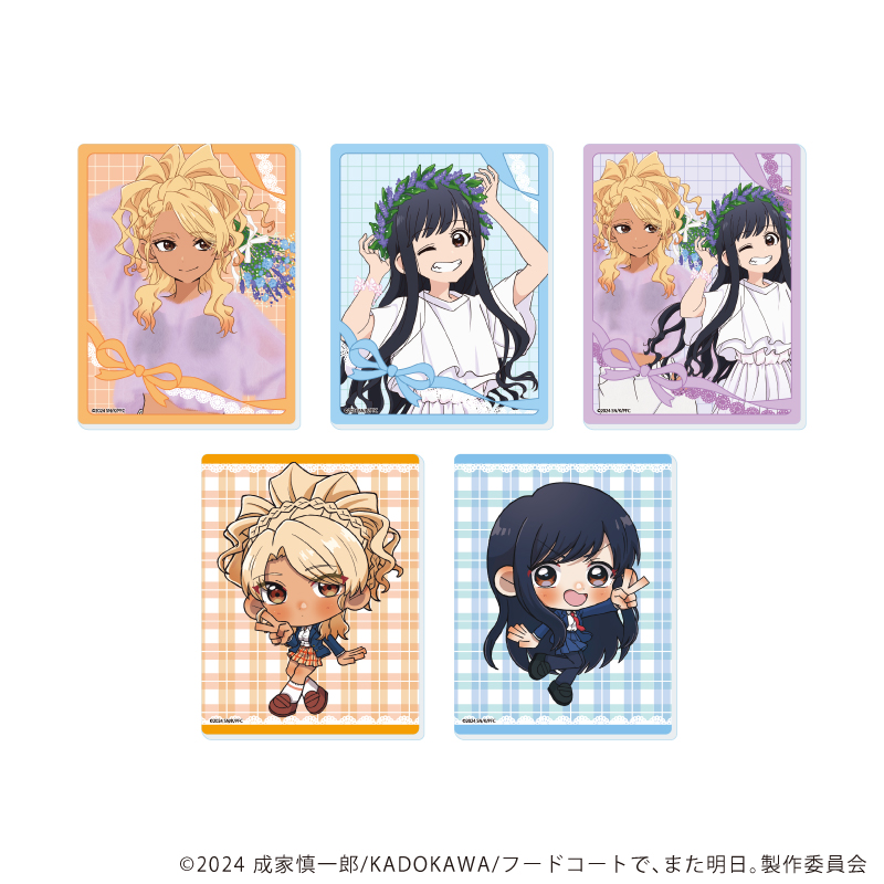 フードコートで また明日 フド明日　マチアソビカフェ 　ポストカード&コースター フードコートで また明日 フド明日 マチアソビカフェ ポストカード