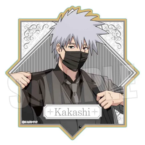 NARUTO TSUTAYA 缶バッジ dress up はたけカカシ 2点 NARUTO TSUTAYA