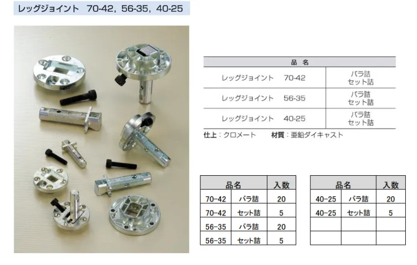 レッグジョイント ｜ホリエ金物株式会社
