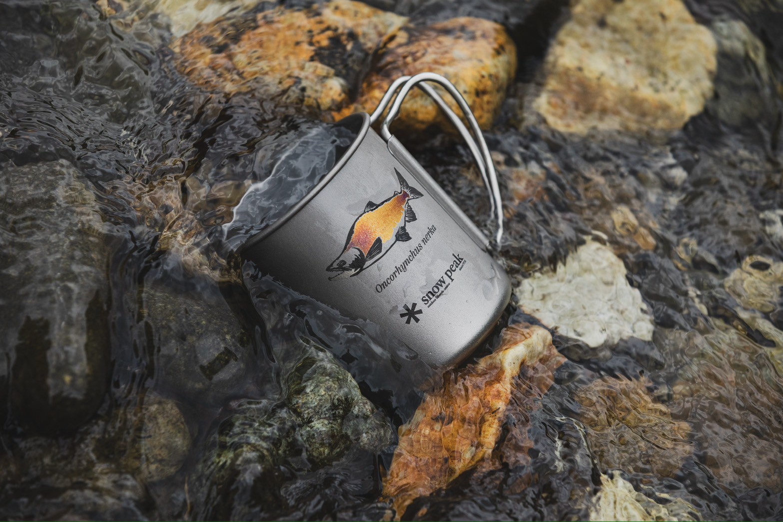 WILD-1 スノーピーク チタンマグ 300 ブルックトラウト 中禅寺湖