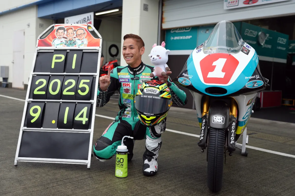 ST600クラス ポールポジション 長尾健吾選手（TBB TEAMKENKEN