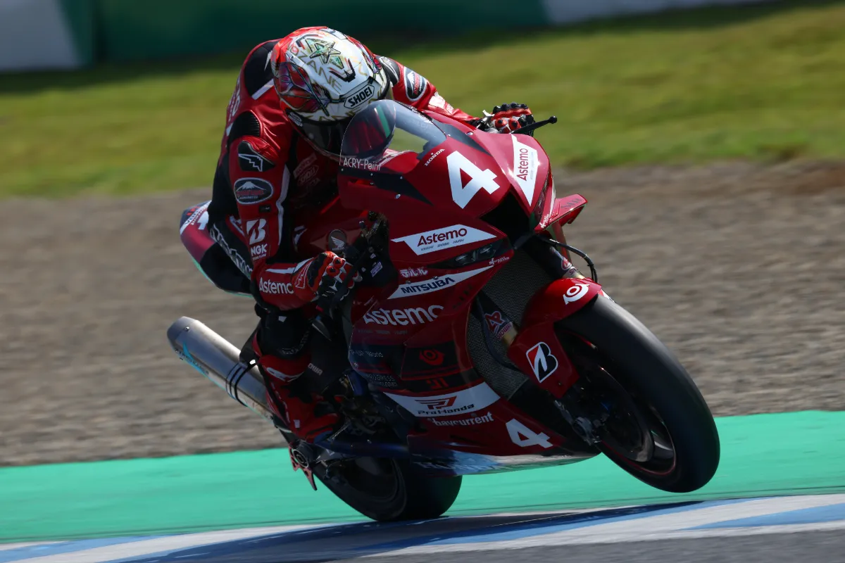 ST600 2位 阿部 恵斗選手（51GARAGE kupu Racing YAMAHA