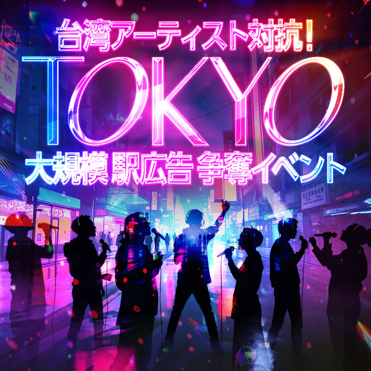 台湾アーティスト対抗！TOKYO大規模駅広告争奪イベント ｜AWAラウンジ