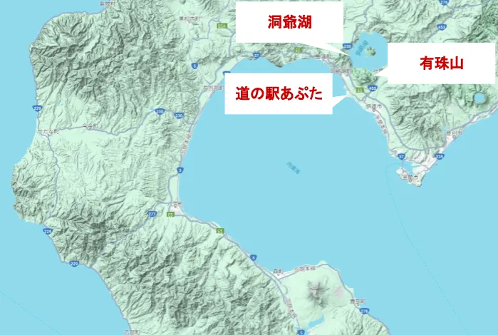 噴火湾（内浦湾）の地図