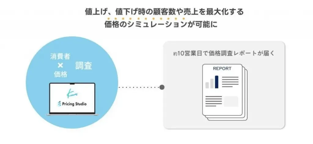 圧倒的低価格での価格調査を実現！！プライシングスタジオ、ノウンズ