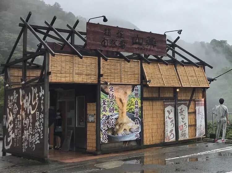 箱根 自然薯の森 山薬の入口(駐車場より)