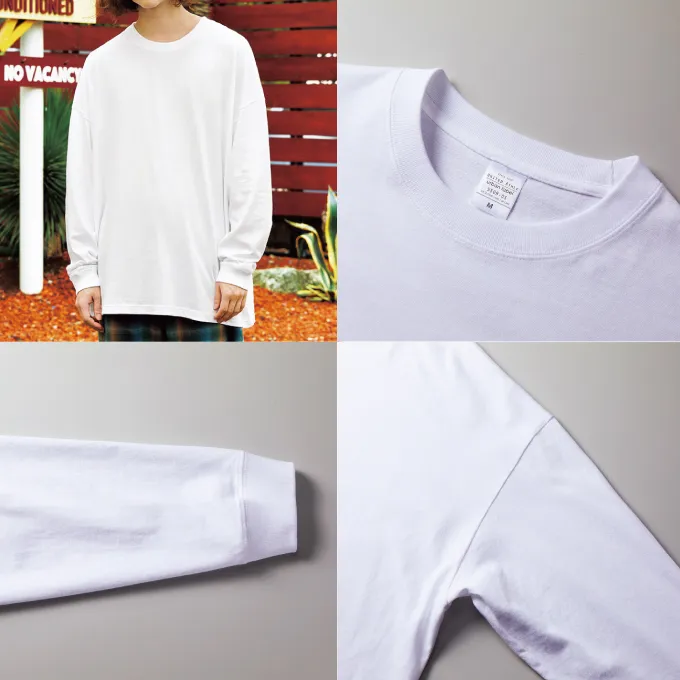 新品同様！早い者勝ち！ adabat グラフィックロングスリーブシャツ　48 5.6オンスビッグシルエットロングスリーブTシャツ(0550901
