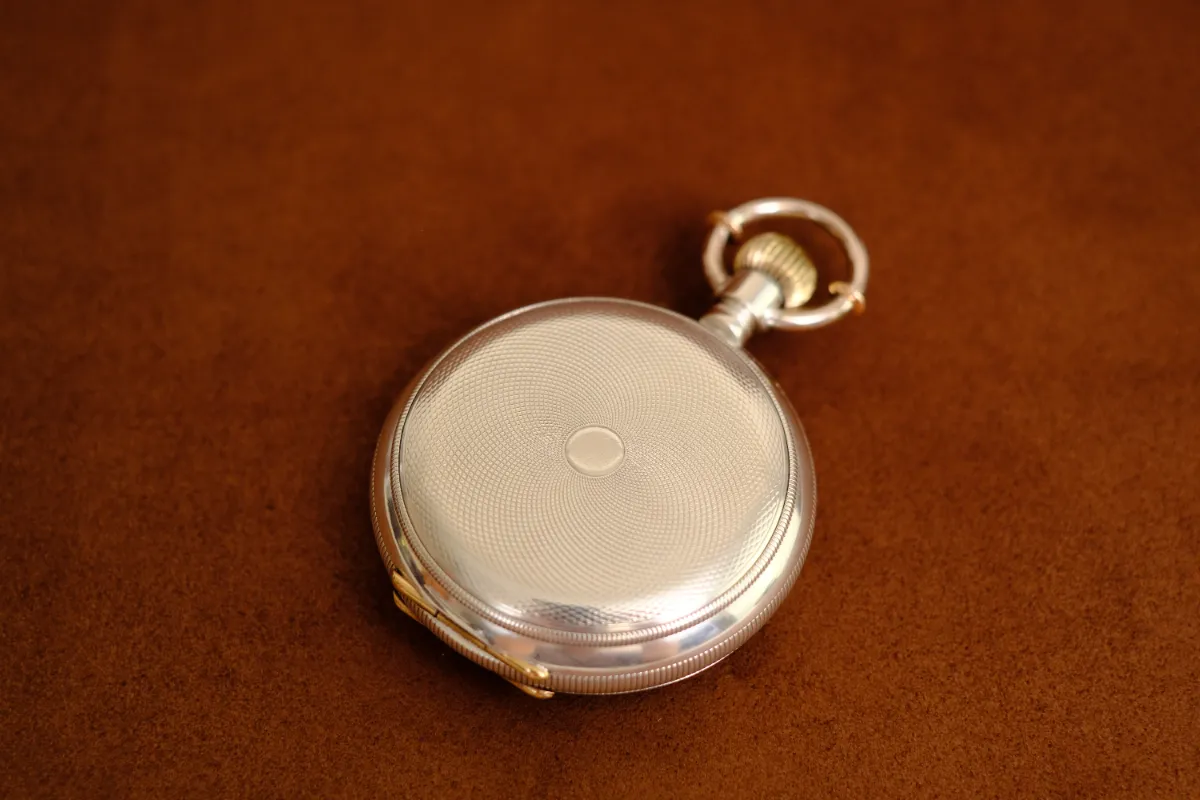 極上 G.P. グスタフペルヌー社 14石 ラウンド型ケース 商館時計【売約済】