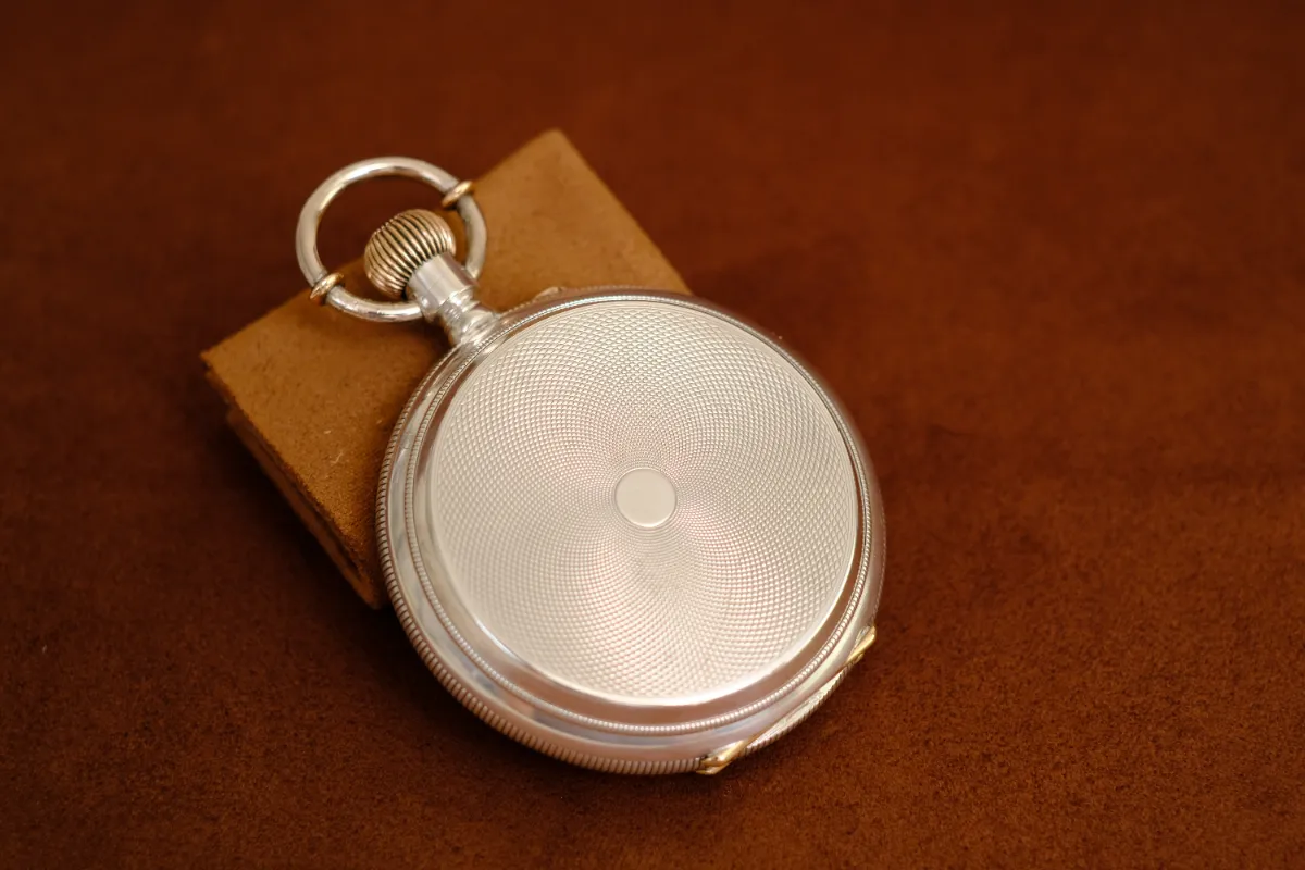 希少 JOHORE 虎印 16石 三ツ石装飾針 商館時計 懐中時計 手巻き