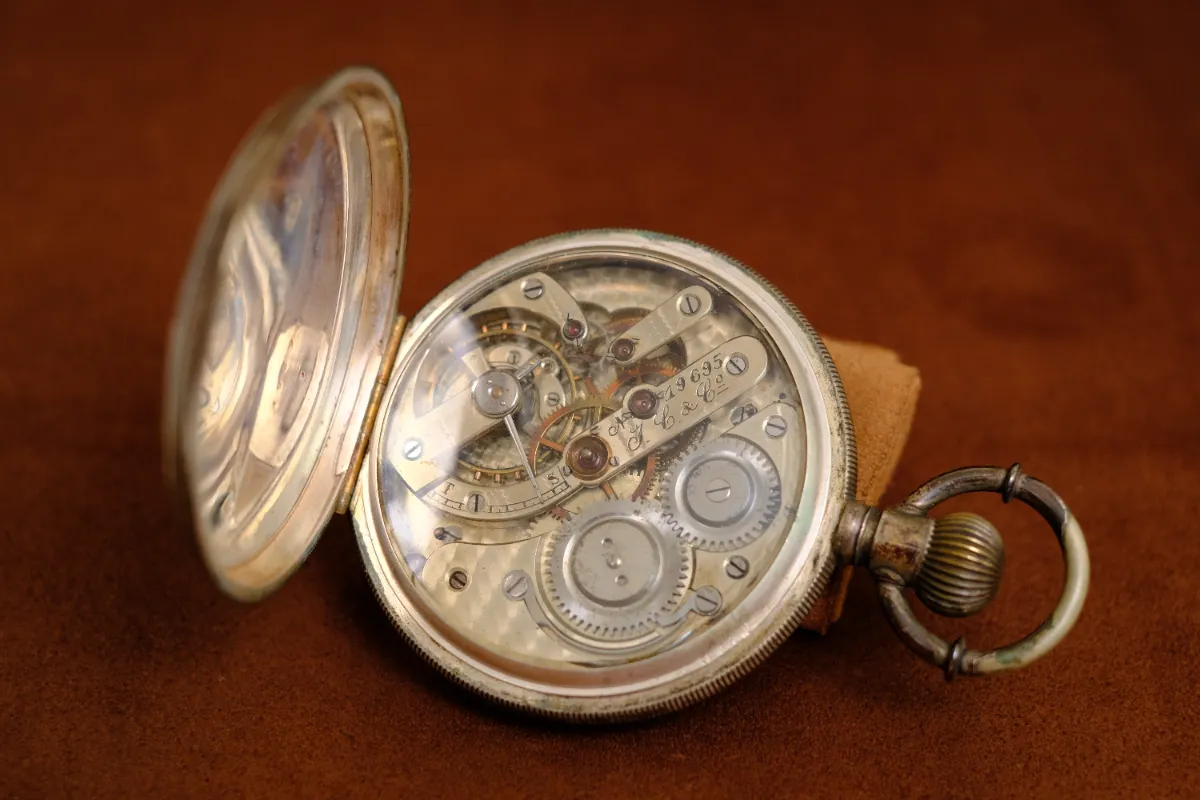 JPS仕上げを施した明治時代の商館時計2【売約済】