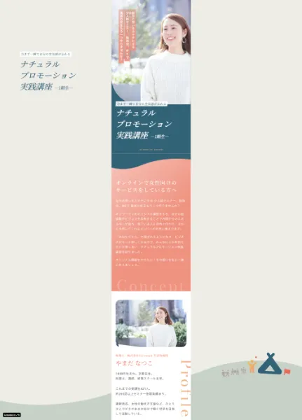 スクリーンショット:ナチュラルプロモーション実践講座