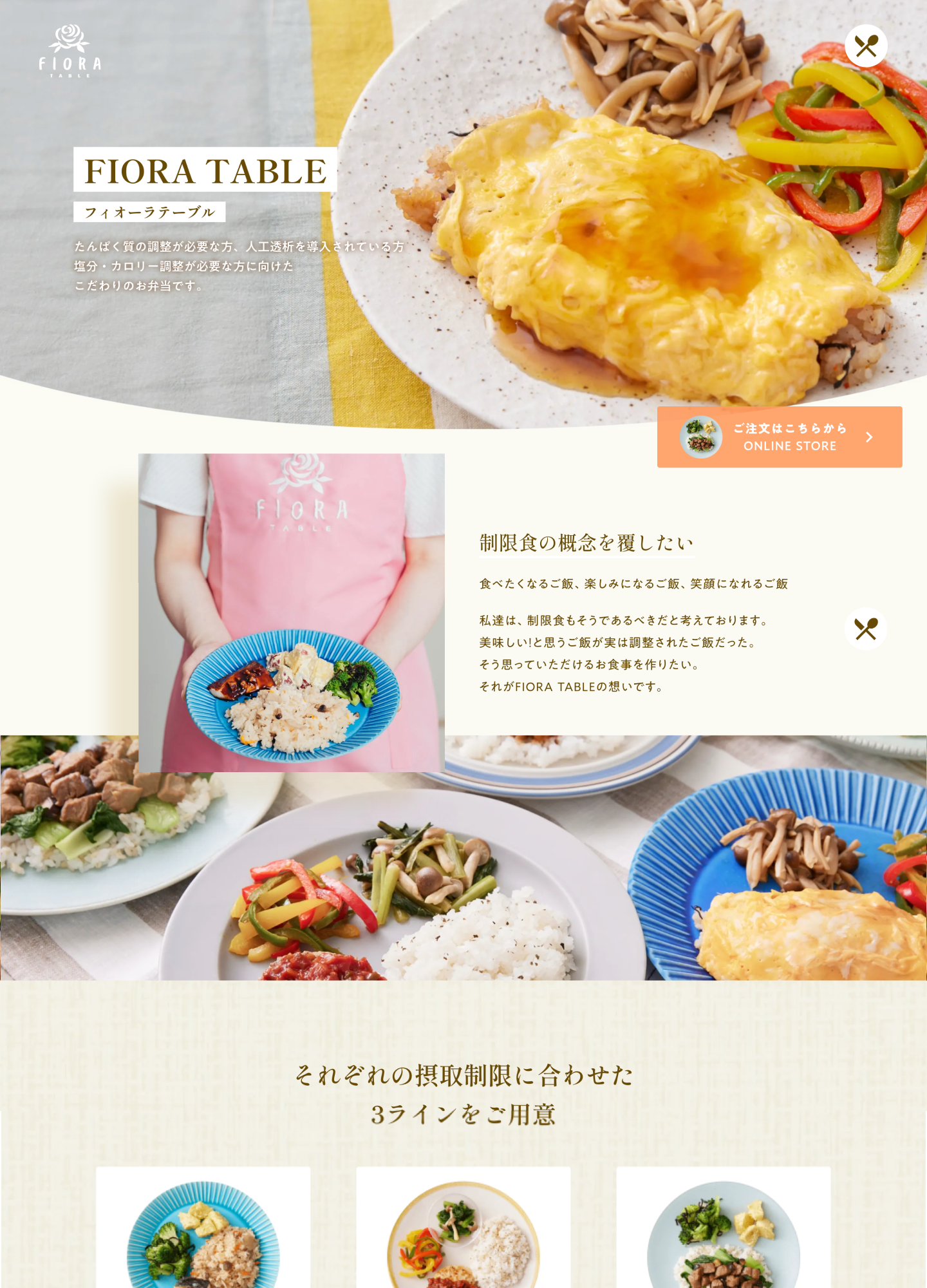 スクリーンショット:FIORA TABLEFIORA TABLE
