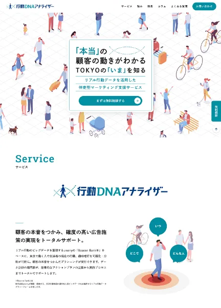 スクリーンショット:行動DNAアナライザー | メトロアドエージェンシー