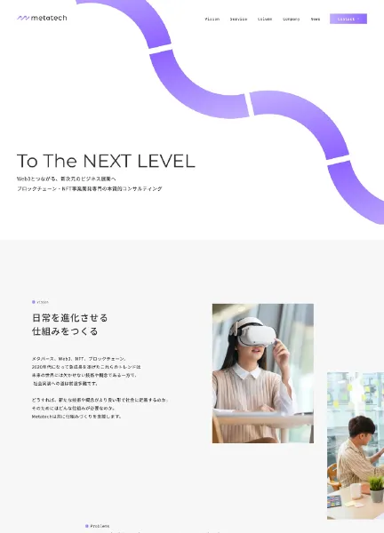 スクリーンショット：株式会社metatech