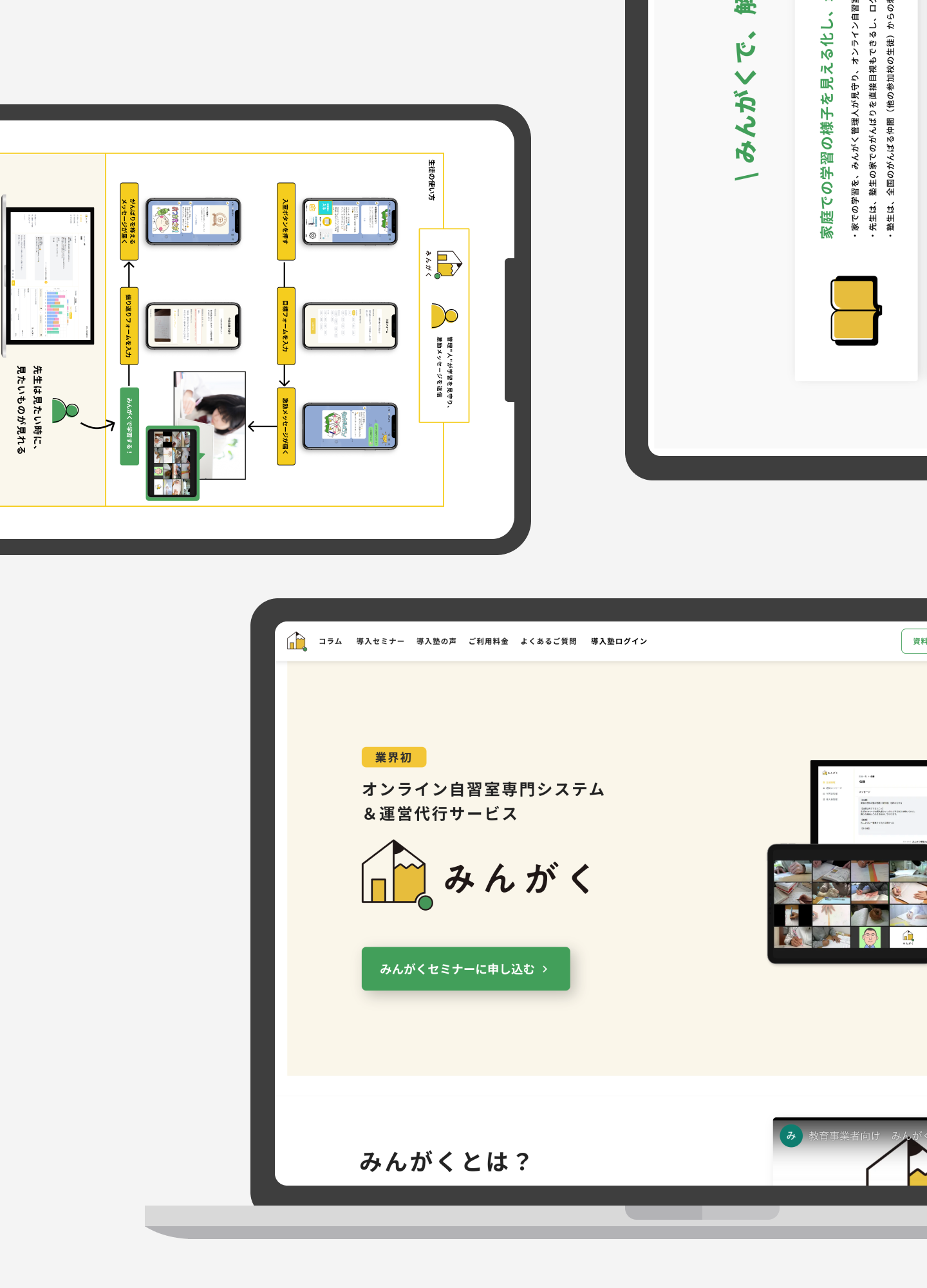 スクリーンショット:みんがくサービスサイト