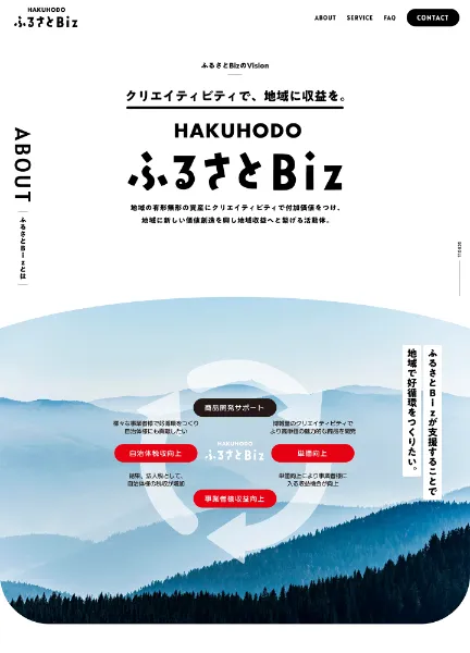 スクリーンショット:ふるさとBiz|株式会社博報堂による商品開発