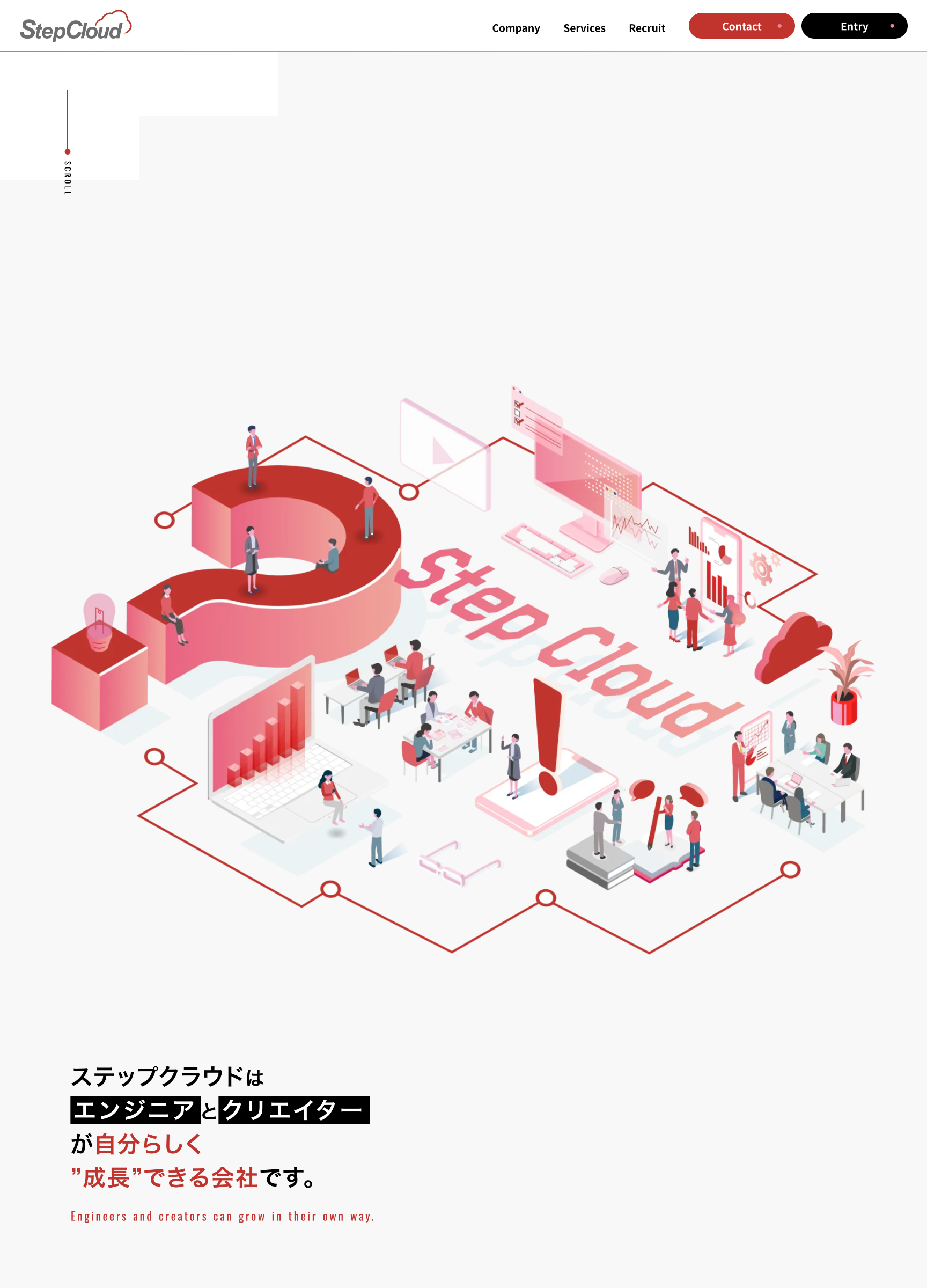 スクリーンショット:株式会社ステップクラウド
