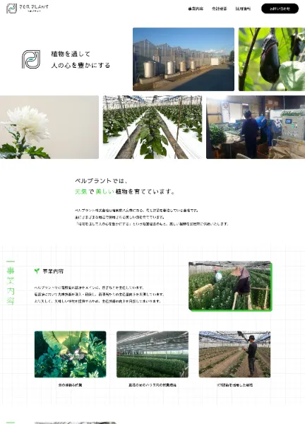 スクリーンショット:ペルプラント株式会社