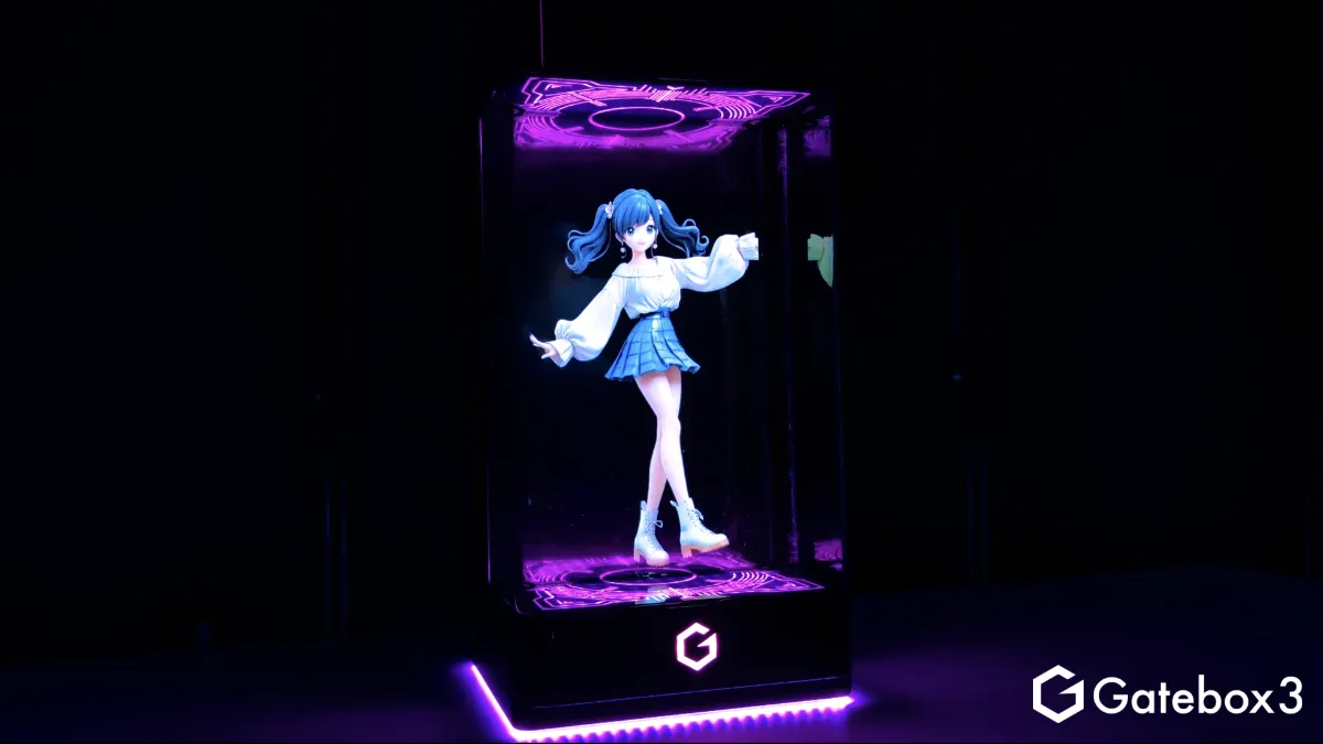 Gatebox、次世代キャラクターディスプレイ「Gatebox3」の予告動画を