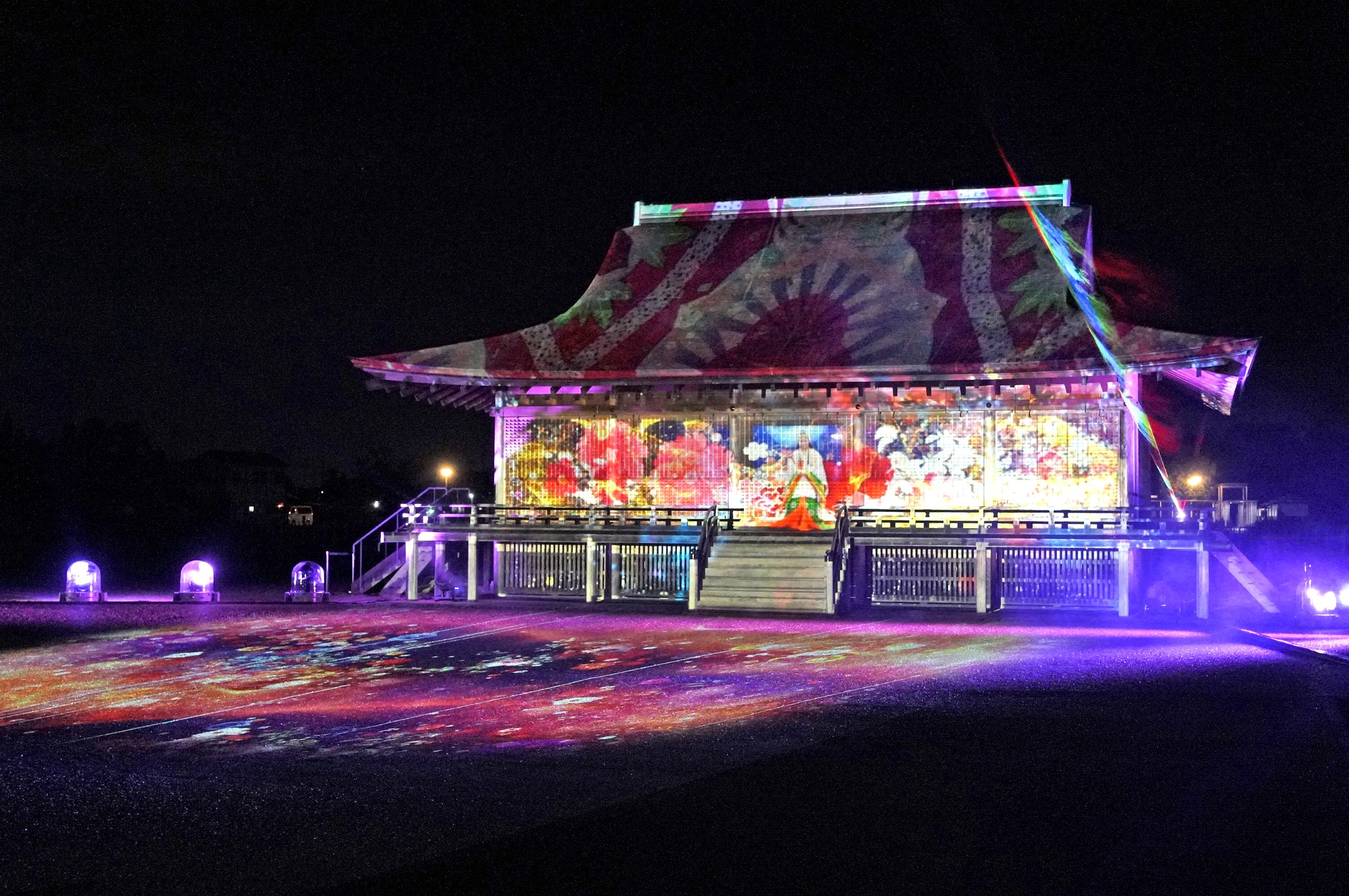 平安絵巻 一旗プロデュース「国史跡斎宮跡 平安絵巻プロジェクションマッピング