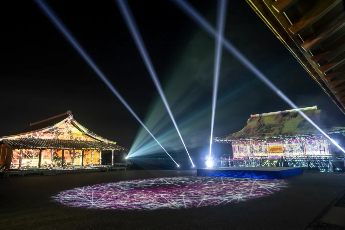 国史跡斎宮跡 平安絵巻 プロジェクションマッピング 2023┃WORKS