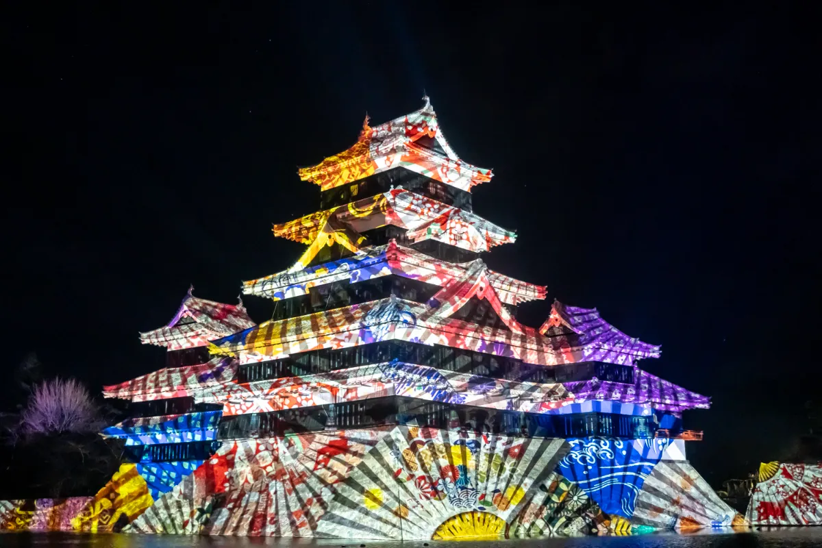 松本城　水彩画　額装 絵画 風景画 日本の城 長野県松本城 インテリアアート額付き