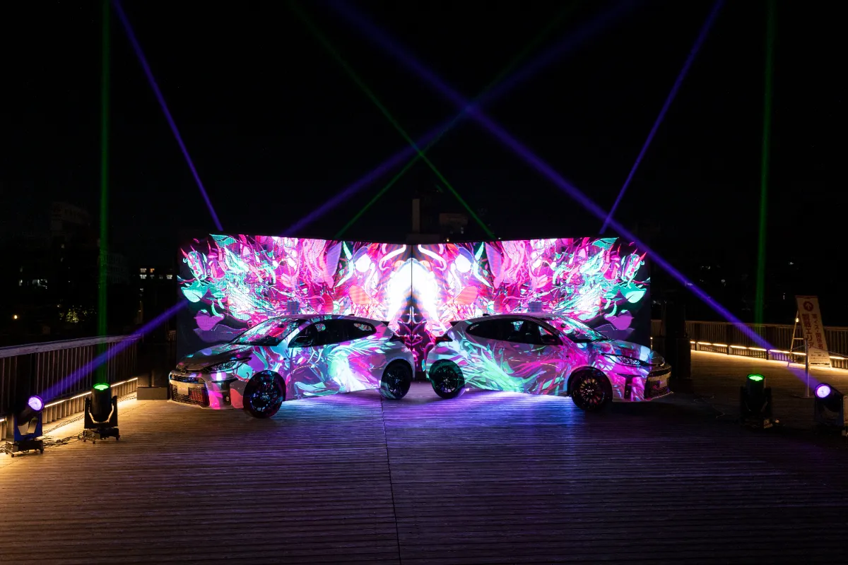 桜城橋 with FORUM8 Rally Japan 2022 プロジェクション